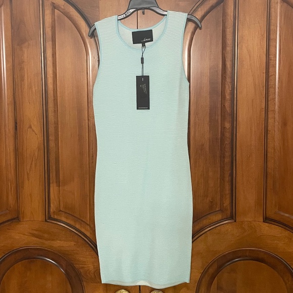 Line Bodycon Blue Dress - Picture 1 of 4